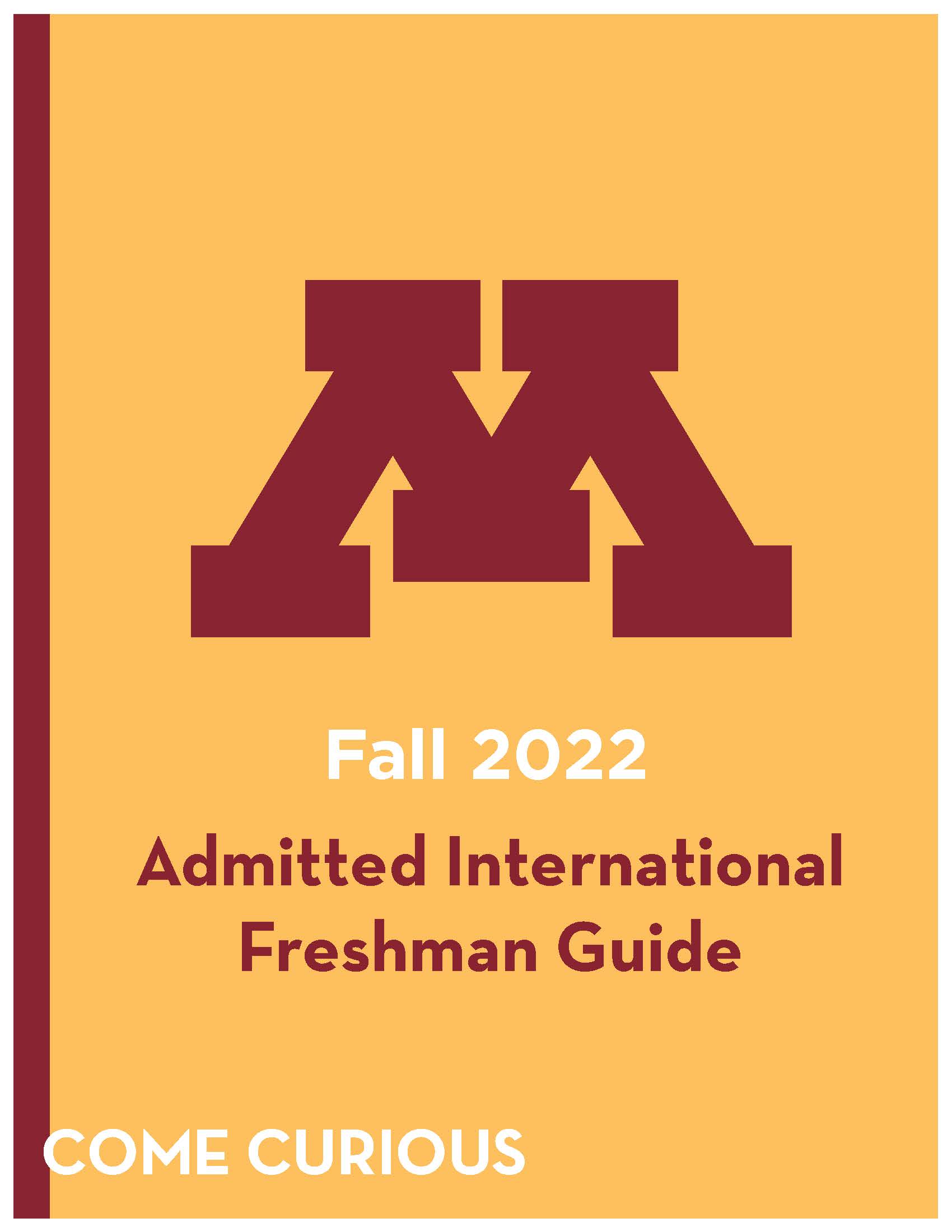 2022 International Freshman Admitted Student Guide