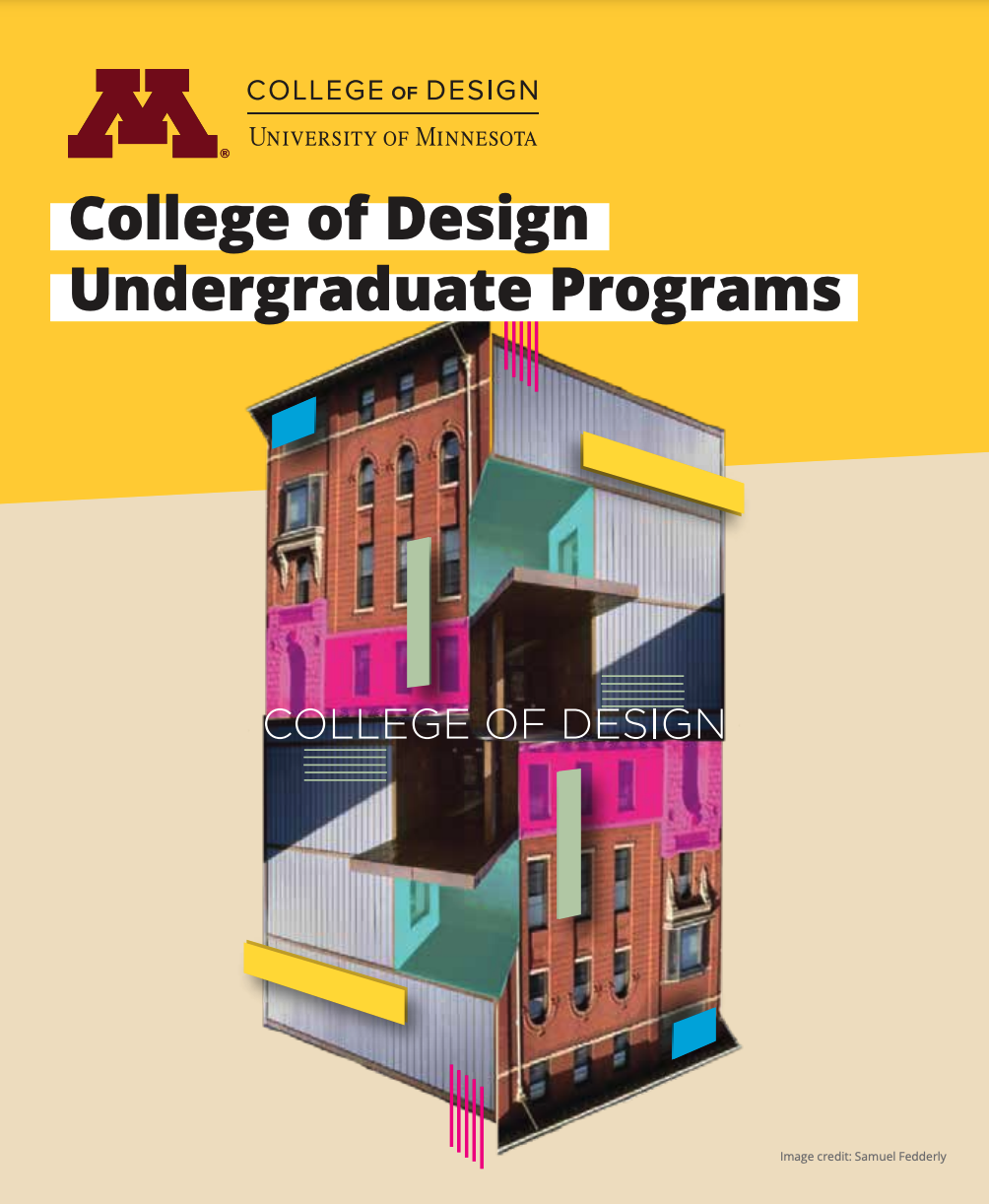 Cover image from College of Design brochure