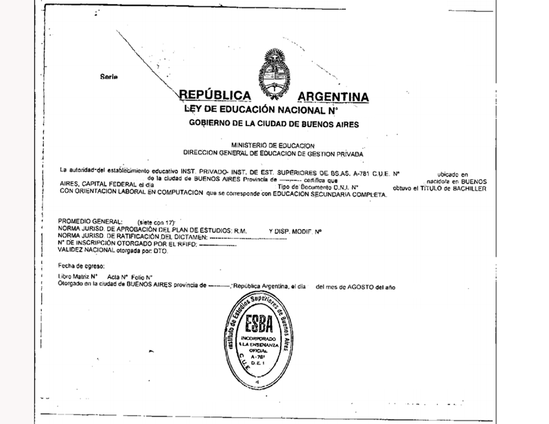 Argentina_Graduation Certificate